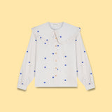 COTTON RUFFLE COLLAR SHIRT