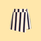 Asymmetrical Wrap  Mini Skort