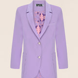 Crepe Blazer Lila Jacket