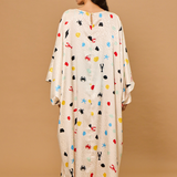 Ocean Dot Caftan