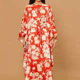 Coral Bloom Caftan