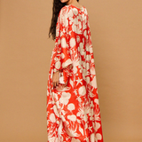 Coral Bloom Caftan