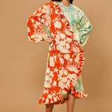 Tide Split Ruffle Maxi Dress