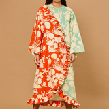 Tide Split Ruffle Maxi Dress