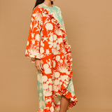 Tide Split Ruffle Maxi Dress