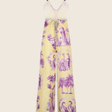 Yellow Garden Linen Jumpsuit