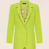 Crepe Blazer Green Jacket