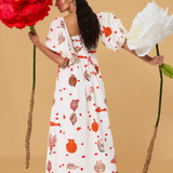 Shell Breeze Off Shoulder Midi Dress