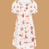 Shell Breeze Off Shoulder Midi Dress