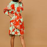 Coral Coast Belted Shirt Dress