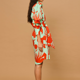 Coral Coast Belted Shirt Dress