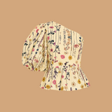 Wildflower One-Shoulder Peplum Top