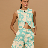 Seafoam Garden Vest