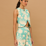 Seafoam Garden Vest