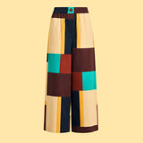 Elastic Waist Wide-Leg Pants