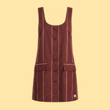 Sleeveless Button-Front Mini Dress