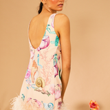 Ocean Bloom Feather Dress