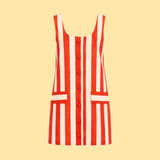 Sleeveless Button-Front Mini Dress