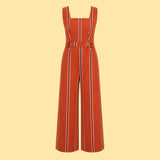 Square Neck Straight Cut Jumpsuit