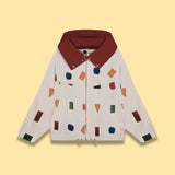 COTTON HOODED JACKET WITH FULL ZIPPER