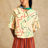 Double Collar Button-Up Shirt