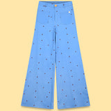 COTTON HIGH WAISTED FLARED PANT