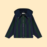 Cotton Hooded Jacket With Full Zipper