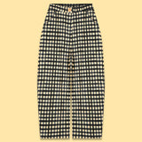 COTTON HIGH WAISTED CROPPED PANT  WITH ELASTICBAND