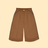 HIGH WAIST KNEE LENGTH COTTON SHORT