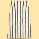 High Waist Cotton A Form Midi Skirt