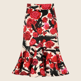 Camellia Midi Ruffles Skirt