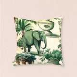 Green Elephant Pillow