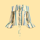 Sailor Collar Long Sleeve Blouse