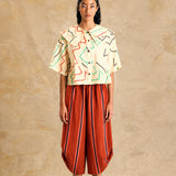 Double Collar Button-Up Shirt