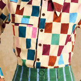 Cropped Button-Up Shirt
