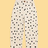 Cotton High Waisted Cropped Pant With Elasticband