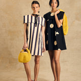 Sleeveless Sailor Collar Dress