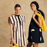Sleeveless Sailor Collar Dress