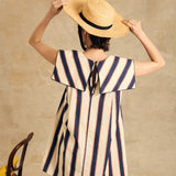 Sleeveless Sailor Collar Dress