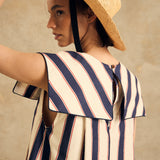 Sleeveless Sailor Collar Dress