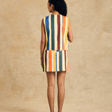 Sleeveless V-Neck Vest With Binding Detail