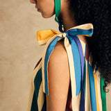 One-Shoulder Midi Dress With Bow Detail