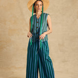 Elastic Waist Wide-Leg Pants