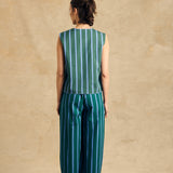 Elastic Waist Wide-Leg Pants