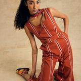 Square Neck Straight Cut Jumpsuit