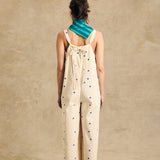 V Neck Wide Leg Jumpsuit