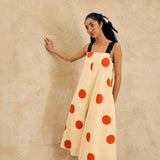Wide-Leg Jumpsuit With Elastic Straps