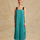 Wide-Leg Jumpsuit With Elastic Straps