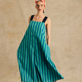 Wide-Leg Jumpsuit With Elastic Straps