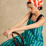 Wide-Leg Jumpsuit With Elastic Straps